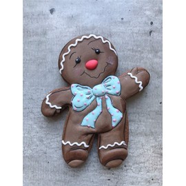 LILIAO Christmas Waving Gingerbread Man Cookie Cutter - Extra Large: 4.2 x 5.6 inches - Stainless Steel
