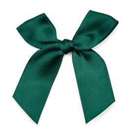 Pack of 500 Mini Satin Ribbon Bows, 5 cm Satin Ribbon Decorative Bows Mini Bows Small Satin Ribbon Bow for Sewing, Scrapbooking, DIY Crafts, Wedding, Valentine's Day, Gift Bows – Dark Green