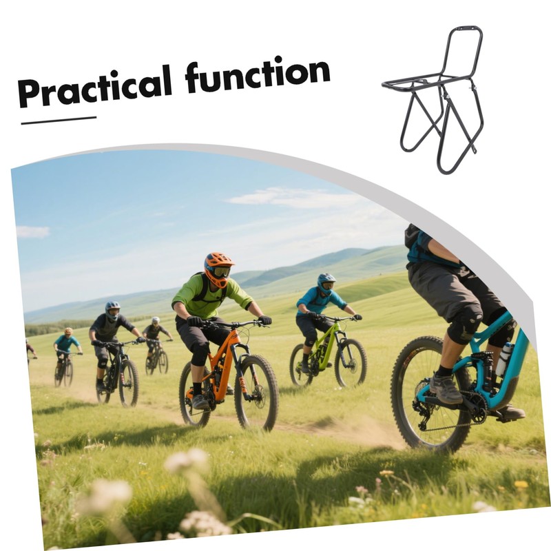 Abaodam Mountain Bike Front Rack Durable Metal Cargo Carrier for
