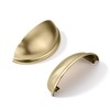 CABDM 10 Pack 3" Drawer Pulls Champagne Bronze Cabinet Cup