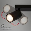 BRILONER - 2 GU10 Spotlight Ceiling Lights, max 9W, On/Off,