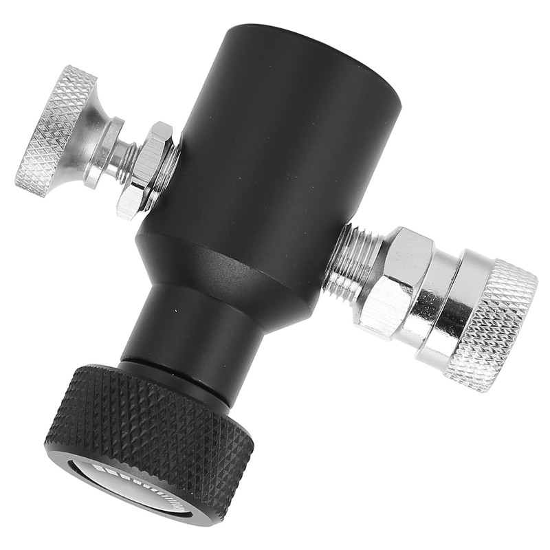 G1/2-14 CO2 Refill Adapter Connector Black Soda ASA Release Valve