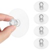 Ptwola 4 Pcs Self Adhesive Cabinet Drawer Pull Knobs No