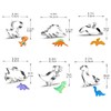 hitsuki Dinosaur Cookie Cutters,Stainless Steel Metal Fun Dino Cookie Cutter