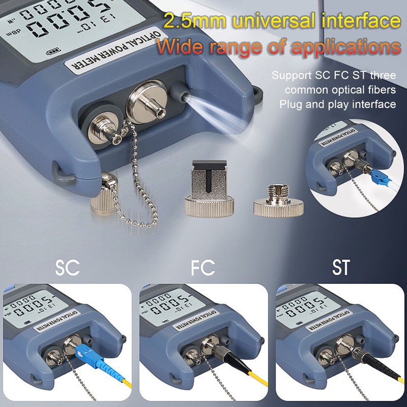 Optical Power Meter Fast Accurate Low Battery Consumption Optical Fiber