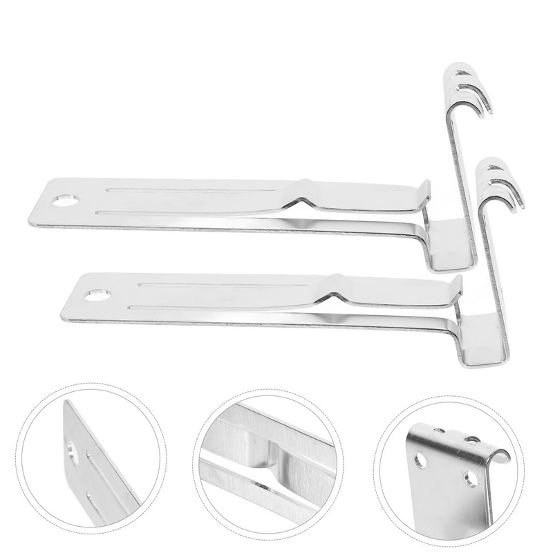 TEHAUX 2pcs Punch Wall Hooks for Vinyl Siding Photo Holder