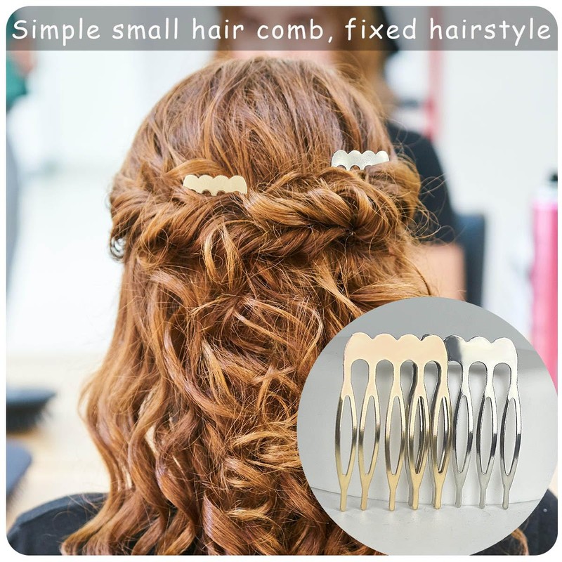 Qoaimu 20 Pack Hair Side Combs - 5 Teeth Small