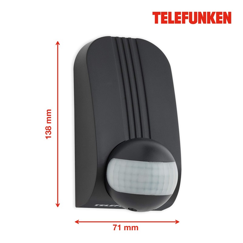 Telefunken - Motion Sensor, Motion Sensor 180°, Range Max. 12