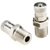 2X 1/8" BSP BSPT Schrader Tank Valve 25MM Wheel AIR
