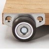 MONLEON Mini Side Mount casters Small Low Profile Caster Wheel,