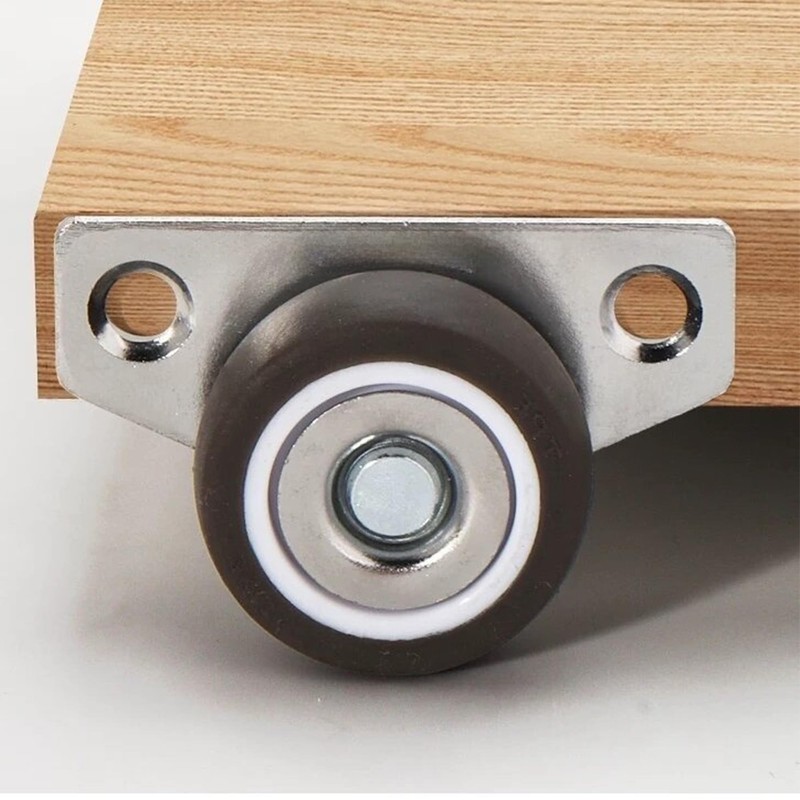MONLEON Mini Side Mount casters Small Low Profile Caster Wheel,