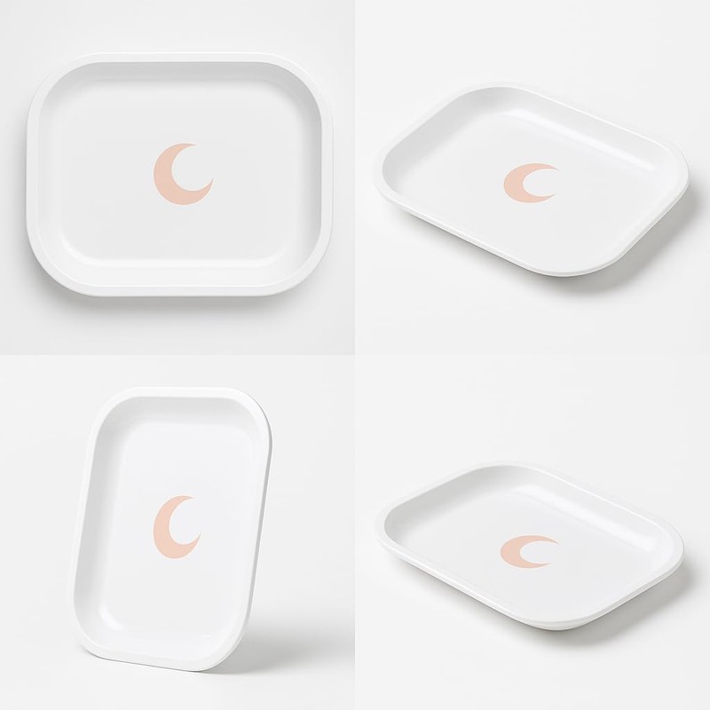 Brando Moon Small Metal Jewelry Tray - Lightweight Makeup Tray