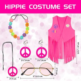 Lilike Fringe Vest Women Hippie Vest for Women 20W-22W