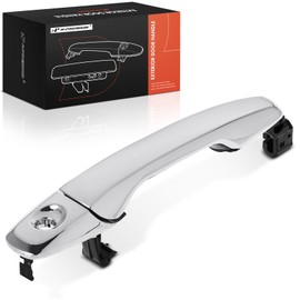 A-Premium Front Left Driver Side Exterior Door Handle with Keyhole Compatible with Ford Explorer, Edge, 2011 2012 2013 2014 2015, Chrome, Replace# BT4Z7822404AACHRWHLE