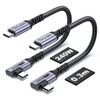 SUMPK 30cm USB 4 Kabel rechtwinklig [2 packs], 240W USB