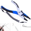 Aluminum Die Casting Fishing Cutting Pliers Non-slip Fishing Clamp Rubber