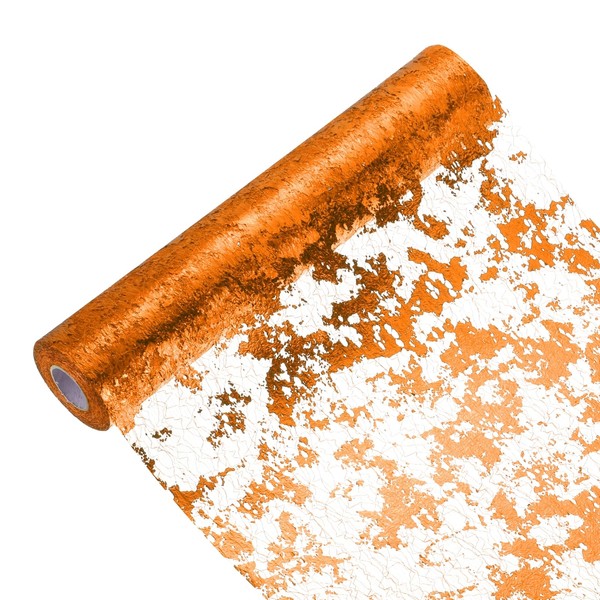 sourcing map Orange Table Runner Roll 11.4" x 45 Feet