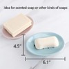 WYOK 2-Pack Soap Dish with Drain Soap Holder Easy Cleaning