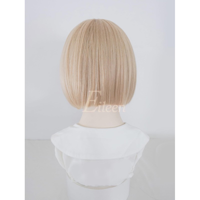 Eileen Bob Blonde Wig, Natural Fluffy Women's Wig, Straight, Small