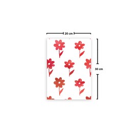 Le Jardin du Lin Printed Cotton Bags with Drawstring, Shopping Bag, Fabric Bag, Fabric Bag, Vegetable Bag, Reusable, Environmentally Friendly, Multipurpose, Foldable, Size: 20 x 30 cm