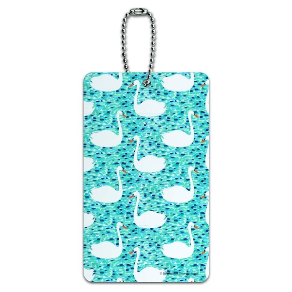 Swan Lake Pattern Luggage Card Suitcase Carry-On ID Tag