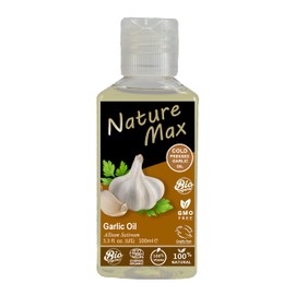 Nature Max Garlic Oil Natural Undiluted Pure Oils For Hair Skin Care Cold Pressed Premium (1 Pack = 3.38 oz / 100 ml) زيت الثوم