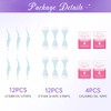 24pcs Eyebrow Waxing Strips Pre-cut Shape, Perfect for Brows &Lip,