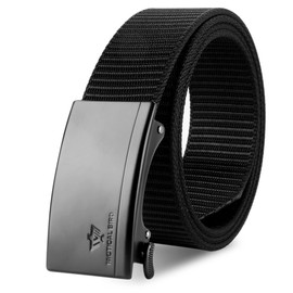 TACTICAL BIRD Nylon Ratchet Golf Belts for Men, Business Casual Tactical Web Belt with Quick Release Automatic Slide Buckle