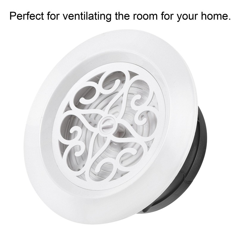 sourcing map Round Air Vent 5 Inch Adjustable Pattern Screen