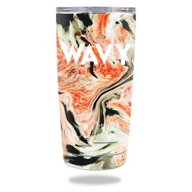 MightySkins Skin Compatible with Ozark Trail 20 oz Tumbler (2016) - Wavy | Protective, Durable, and Unique Vinyl Decal wrap Cover | Easy to Apply, Remove, and Change Styles | Made in The USA