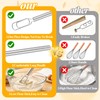 TatTech 2Pcs Danish Dough Whisk 12 in, Stainless Steel Hand