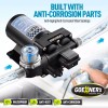 GOEHNER'S RV Fresh Water Pump 12V DC 6.5GPM 70PSI Self-Priming