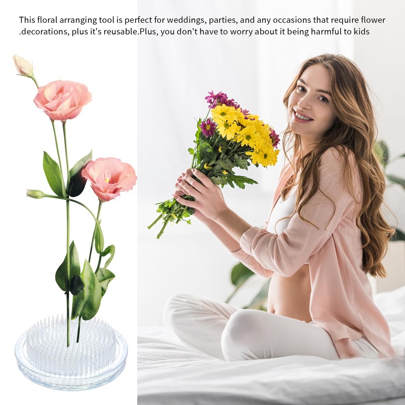 Flower Frog Kenzan for Ikebana Clear Plastic Frog Flower Arrangement