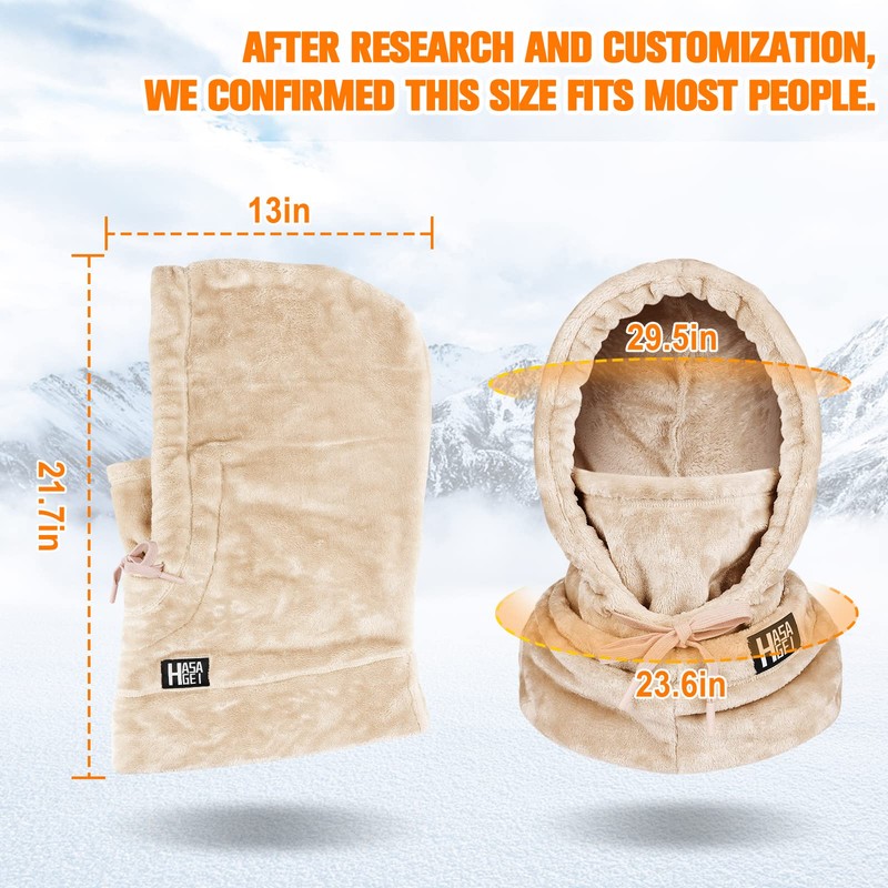 Ski Mask for Women Balaclava Women Men Windproof Thermal Hood
