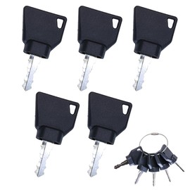 Selyse 5 Pieces Ignition Key Set Replacement for Excavator Start Switch Fits JCB Agricultural Excavator Machines, Tippers, Bulldozers and Forklifts