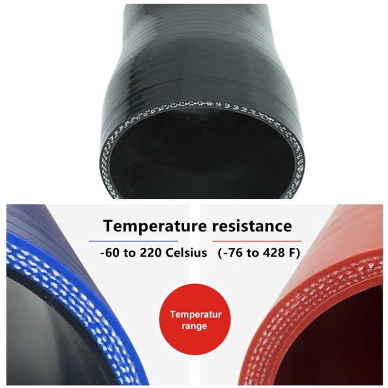 AotoKoop Straight Reducer Silicone Coupler Hose 4 to 3 in/102mm