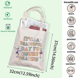 Skating Coach Gift Figure Skating Tote Bag Figure Skater Handbag Ice Skater Gift Skating Team Ice Skating Gift (Figure Skating T)