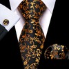YOHOWA 2PCS Scarf Necktie Set Men/Women Fashion Silk Lightweight Feeling