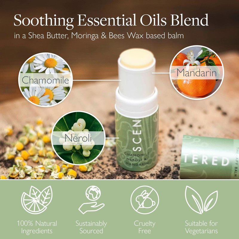 Scentered Aromatherapy Inhaler Balm Stick, DE-STRESS - Relaxing & Stress-Relieving