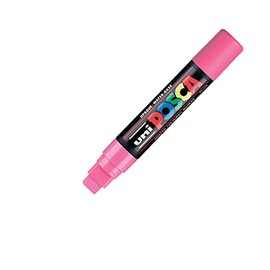 Uni Posca Marker PC-17K Paint Glass Pen Broad Chisel Tip 15mm Pink
