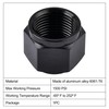 EVIL ENERGY 10AN Flare Cap Block off Fitting Plug Black