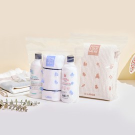 Nature Love Mere Antibacterial Baby Zipper Bag The Big Set (L, XL 20 pieces each) 01. Baby Zipper Bag The Big (LXL 20 pieces each) / 네이쳐러브메레 항균 아기지퍼백 더빅 세트 (L,XL 각20매) 01.아기지퍼백 더빅 (LXL 각20매)