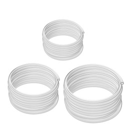 PVC Hose 6 mm 7 mm 8 mm Total 9 Metres Length (3 Metres Each) 1 mm Thick Flexible Plastic Hose Set for Household Repairs Water and Oil Transfer Aquarium BPA Free and Non-Toxic