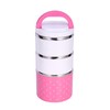 QANYEGN Stainless Steel Insulated Lunch Box, Stackable Lunch Box, 3