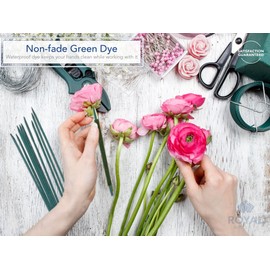Royal Imports Green Wood Plant Stake, Floral Picks, Wooden Sign Posting Garden Sticks (Approx 100 Pcs) - 8 Inch
