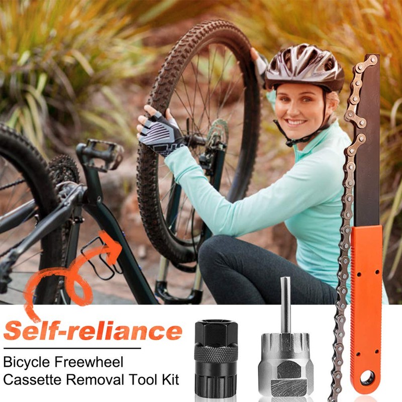ZAWTR Bike Cassette Removal Tool, 1 Pcs Chain Whip and