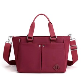 WalinaBag Nylon Purses for Women Tote Bags Hobo Crossbody Bags Large Work Travel Shoulder Bags Handbags Wallet Gift for Women, Ff 8539-red, Small