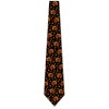 Three Rooker Fall Leaves Necktie Mens Thanksgiving Tie Turkey Neckties