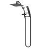Hibbent All Metal 10'' Rainfall Shower Head Combo,High Pressure Handheld