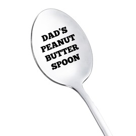 Dad Daddy Gifts from Daughter Son Dad's Peanut Butter Spoons for Father Husband Fathers Day Birthday Gifts for Dad Father Peanut Butter Gift for Dad Daddy Coffee Tea Spoon